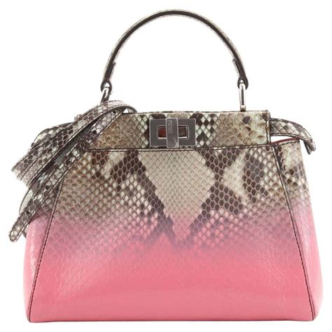 fendi peekaboo python bag price|fendi peekaboo bag sale.